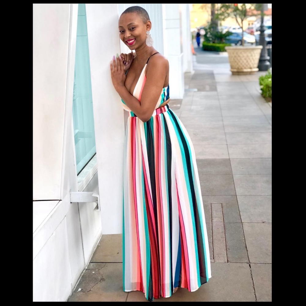 Striped Express Maxi Dress
